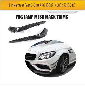 Карбоновый Автомобильный задний бампер диффузор спойлер для Mercedes Benz C Class C205 C63 AMG Coupe 2 двери- автомобильный спойлер