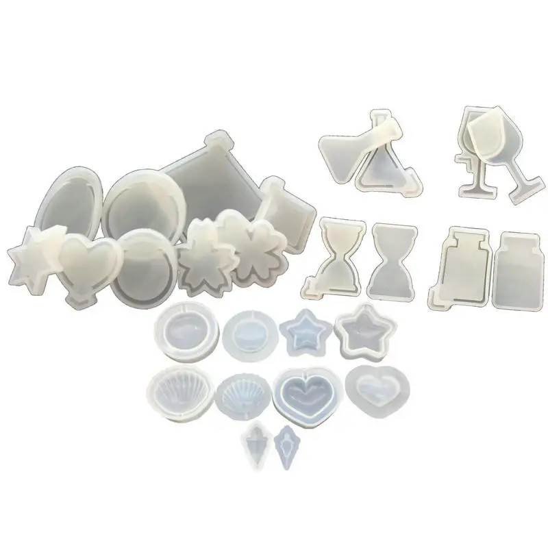 DIY переключения песка сердце брелок силиконовые формы ювелирные изделия