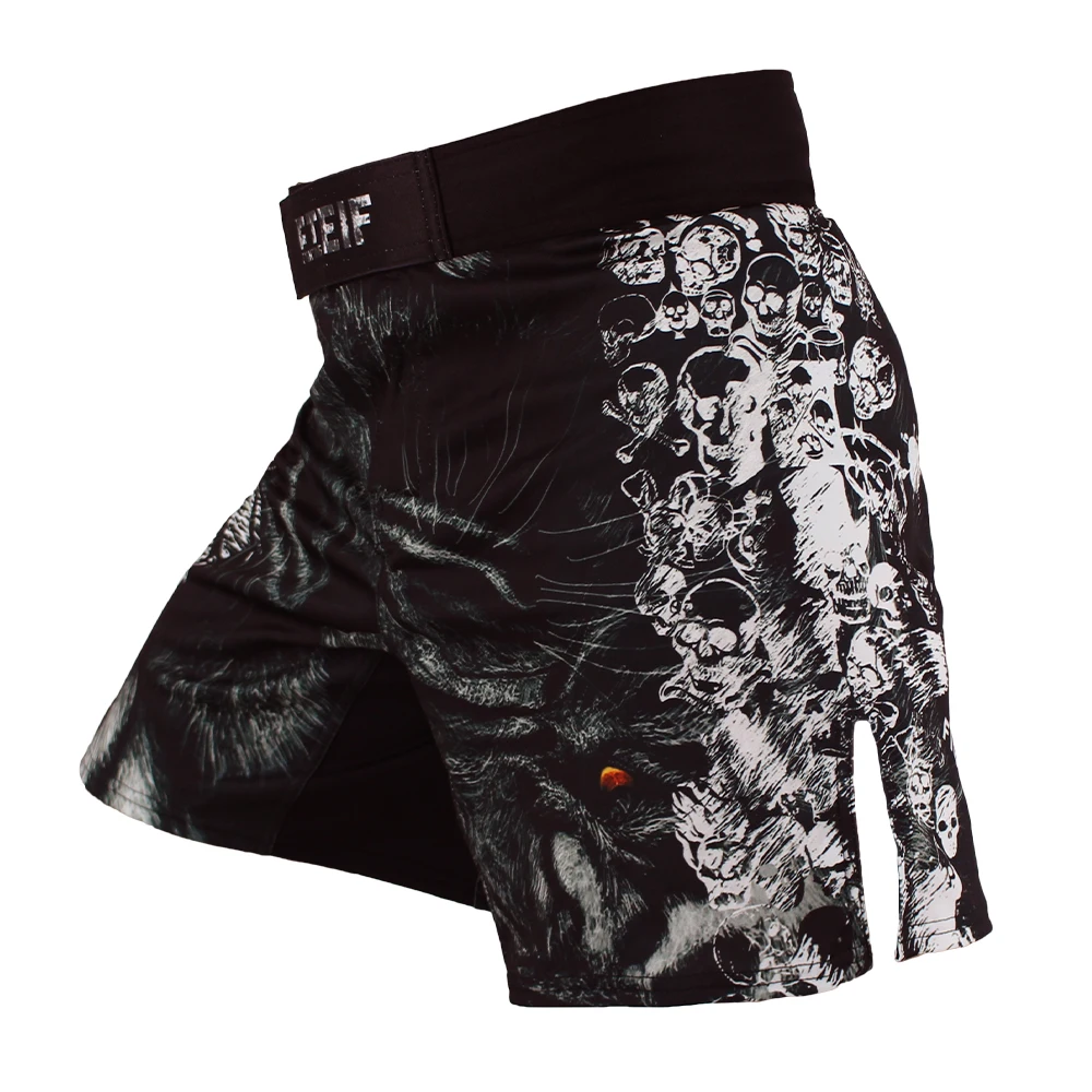 Спортивные штаны FTEIF для ММА бокса фитнеса головы тигра тайского Борьба шорты