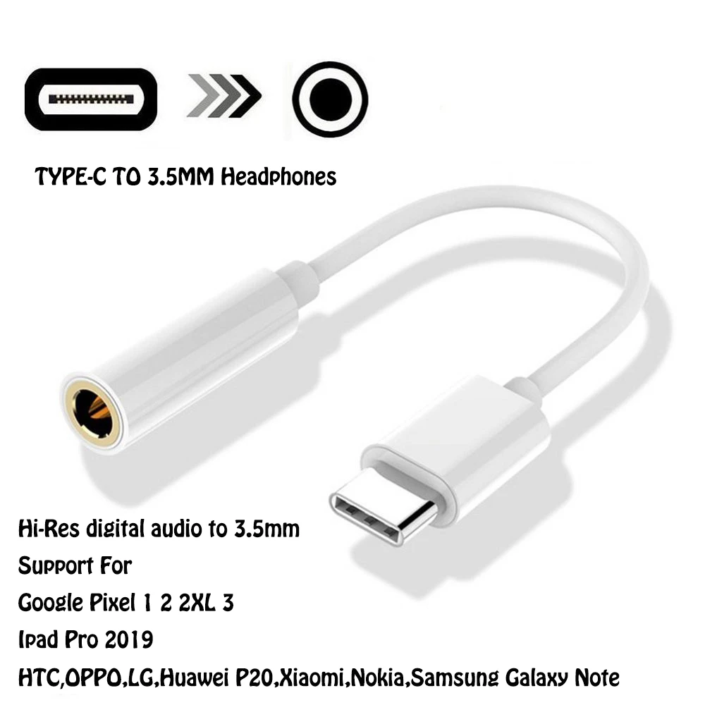 Usb type C до 3 5 мм разъем для наушников цифровой аудио HD адаптер Google Pixel 1 2 XL Ipad Pro LG huawei