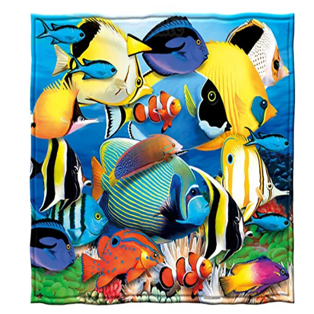 Tropical Fish Throw Blanket | Дом и сад