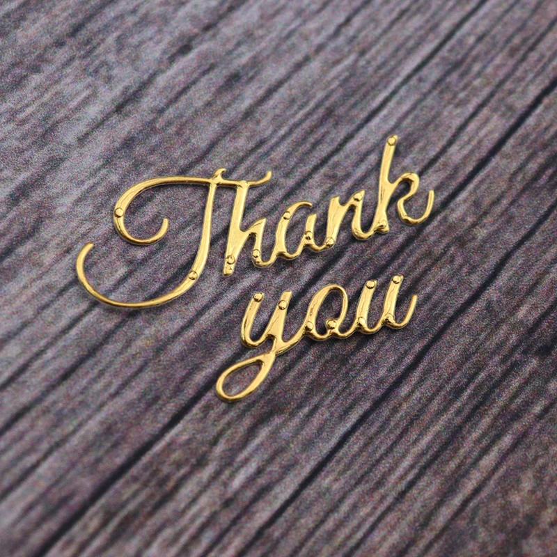 Thank You высечки штампов металла резки штампы Крафтовая окраска трафареты для DIY