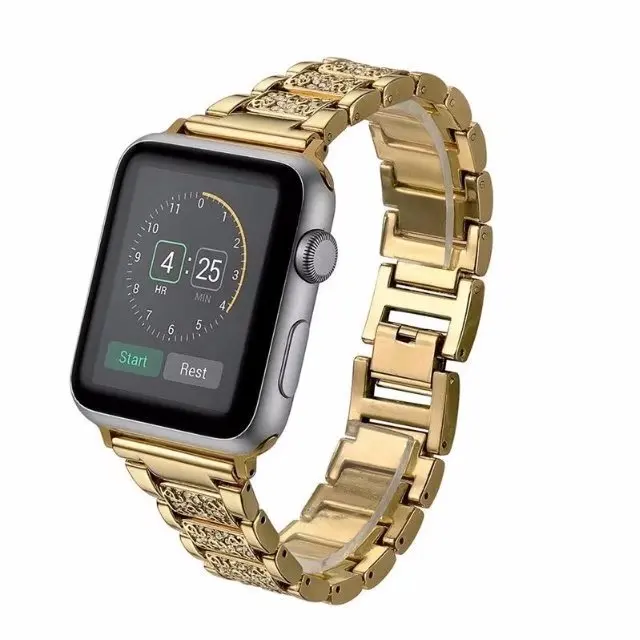 Роскошный ремешок для часов Apple Watch Series 1 2 3 наручный ремешок, сделанный кристаллическим бриллиантовым ремешком для Apple Watch Series iWatch