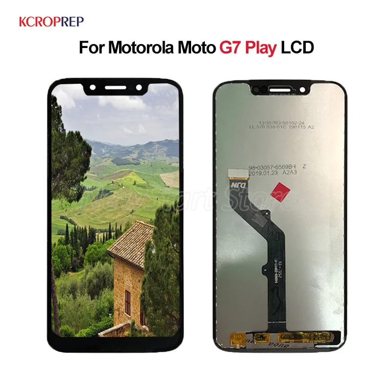 Для Motorola Moto G7 Play LCD дисплей кодирующий преобразователь сенсорного экрана в сборе