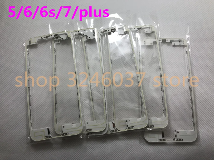 

50pcs Touch Screen Front Frame Middle Bezel For iPhone 5 5S 5C 6 6s plus 7/8 plus With Adhesive Bracket Holder With Hot Glue
