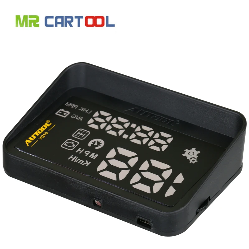 Новейший Стайлинг для автомобиля AUTOOL X210 Универсальный Автомобильный HUD Дисплей