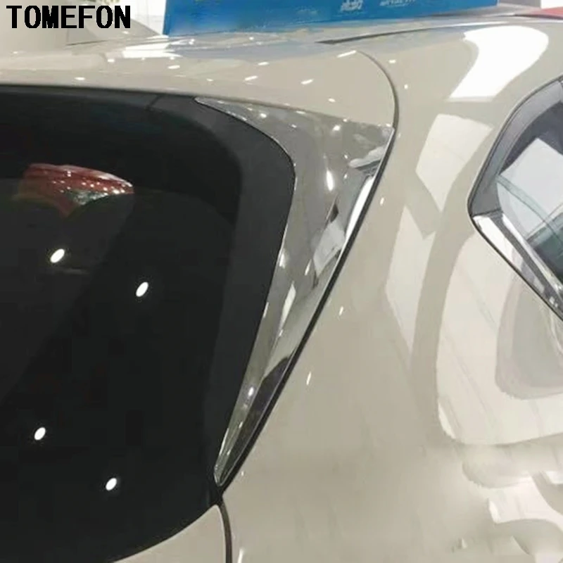 

TOMEFON 2 шт. ABS хром заднего вида для боковой двери, оконный спойлер, накладка, треугольный автомобильный Стайлинг для Mazda CX9 CX-9 2016-2019