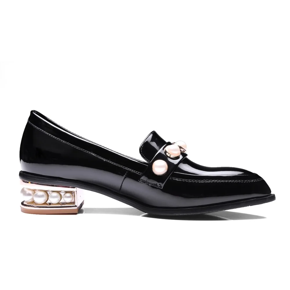 Женские туфли с острым носком на квадратном каблуке размеры 3 5 16|women casual shoes|fashion