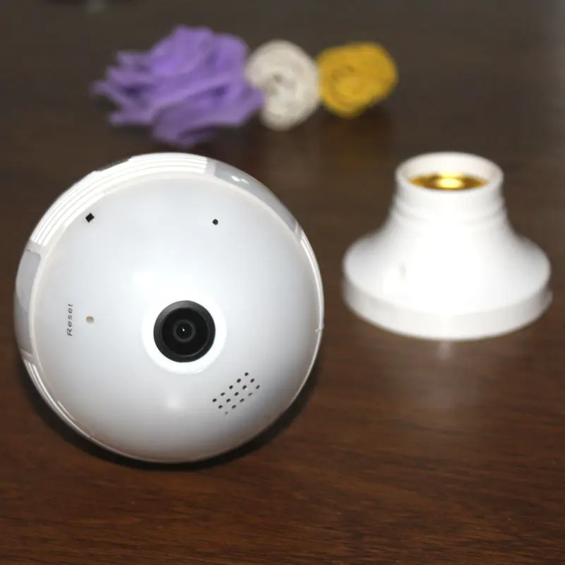 Умная камера веб 1080P Wi Fi 360 градусов светильник лампа инфракрасный E27