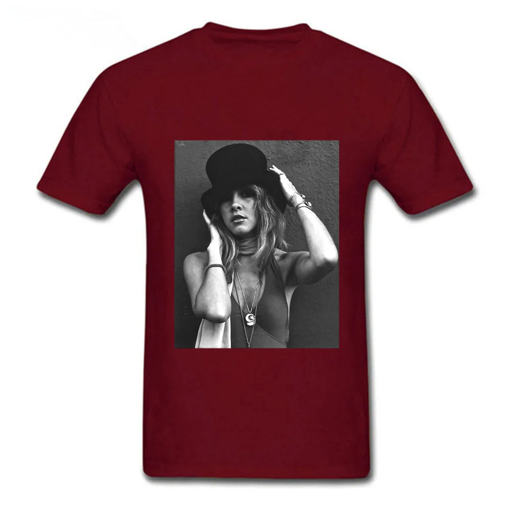 NLKING BRAND summer new cotton short-sleeved Stevie Nicks Top Hat men's T-shirt casual street trend personalized jacket | Мужская