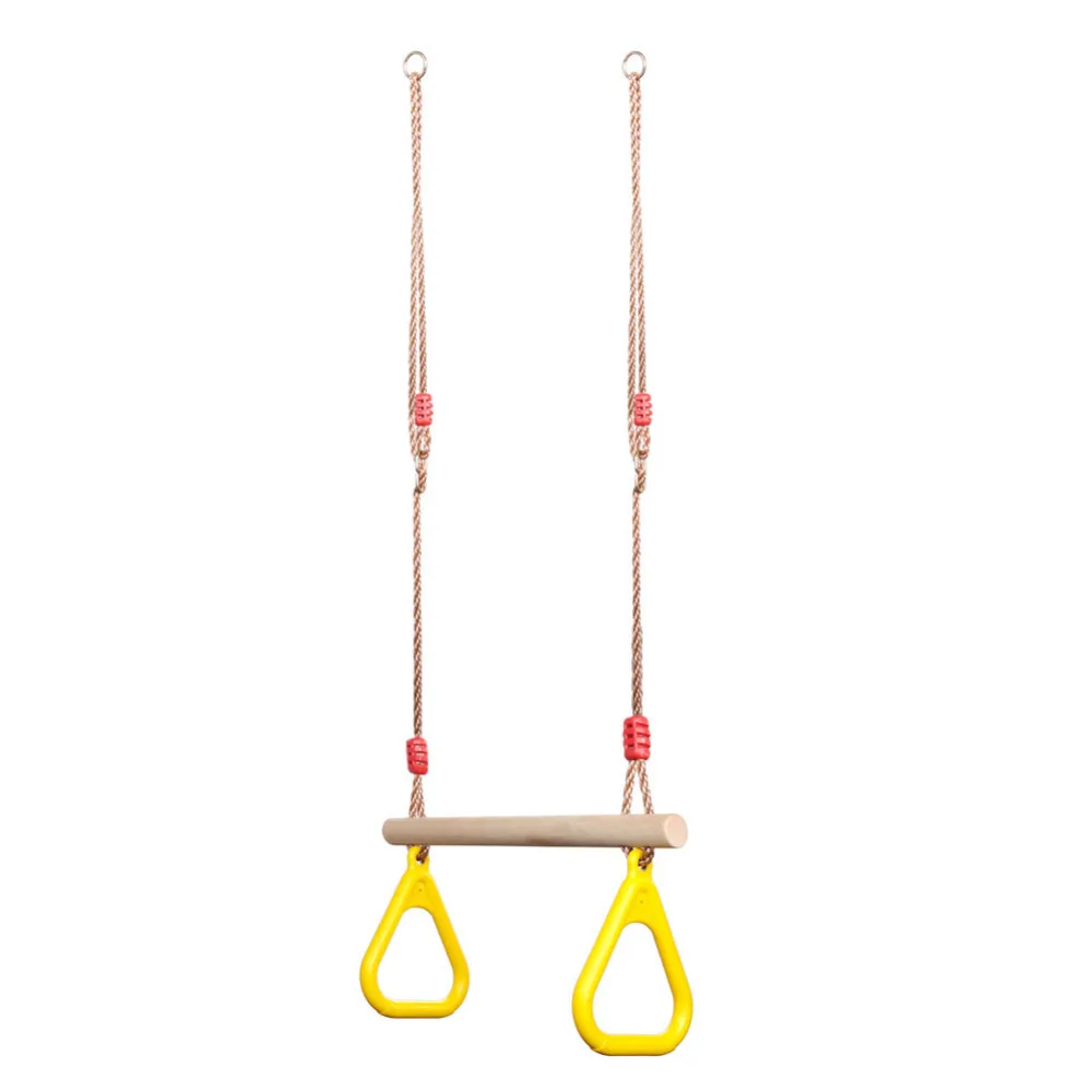 Pellor Многофункциональный Детские деревянные подвесные качели с Пластик Кольца