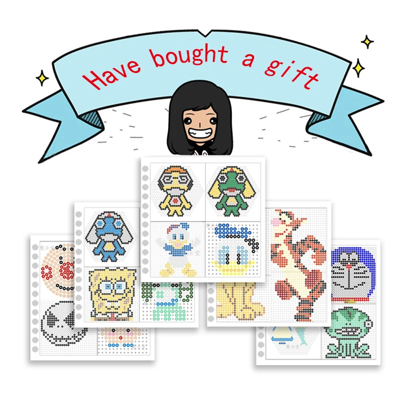Perler бусины 5 мм коробка для хранения много цветов Коробка Набор Обучающие Дети diy