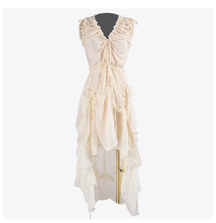 dress Роскошные Дизайнерские Брендовые женские комплекты с v-образным вырезом и рюшами, необычное длинное платье и комбинированная Спортивная кофта с контрастным логотипом, комплект из 2 предметов - Цвет: dress