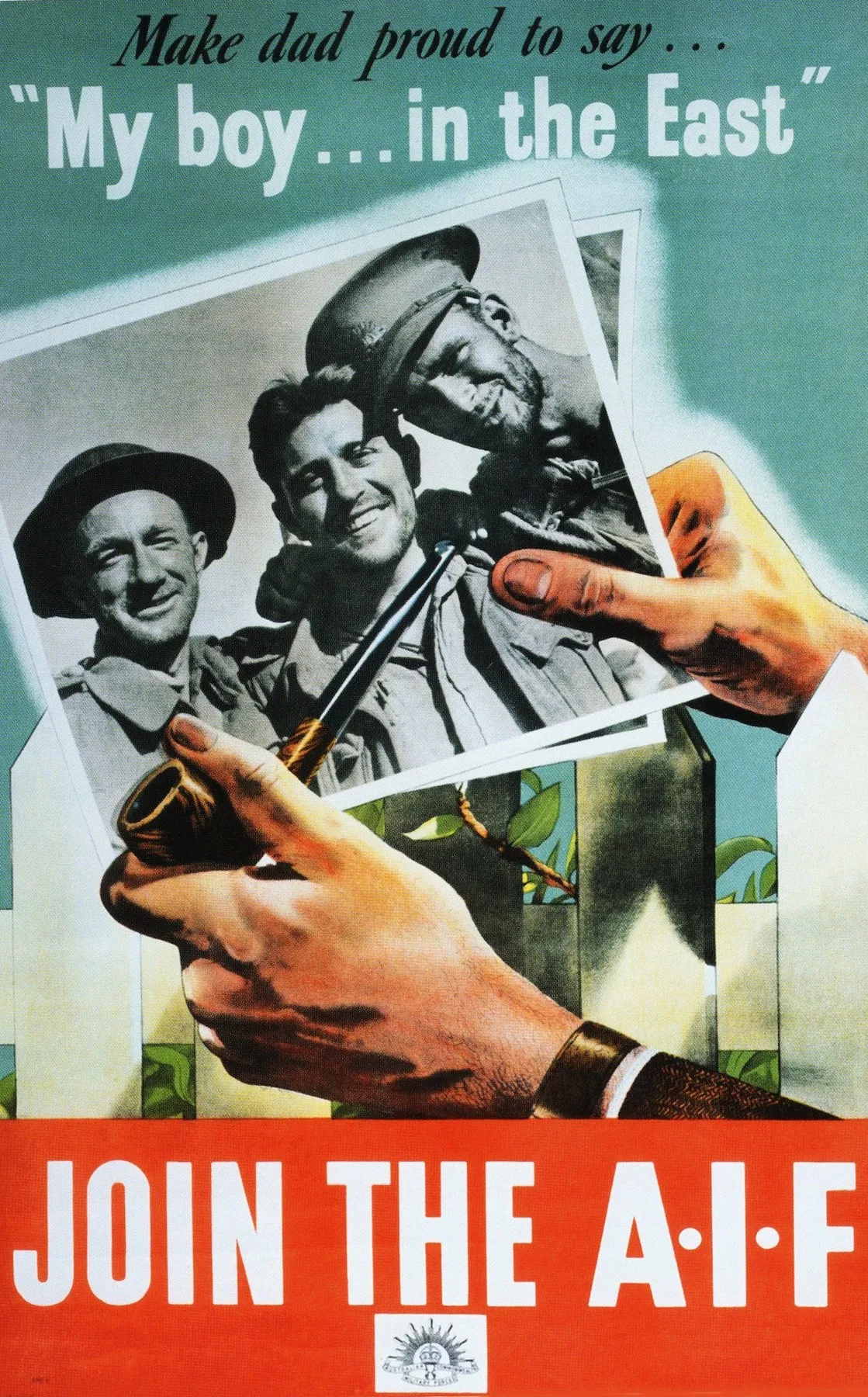Винтаж WW2 пропагандистский плакат присоединиться к AIF классического