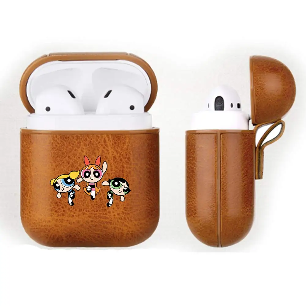 Powerpuff девушки цветут/пузыри/Buttercup кожа Bluetooth беспроводной Чехол для гарнитуры Apple