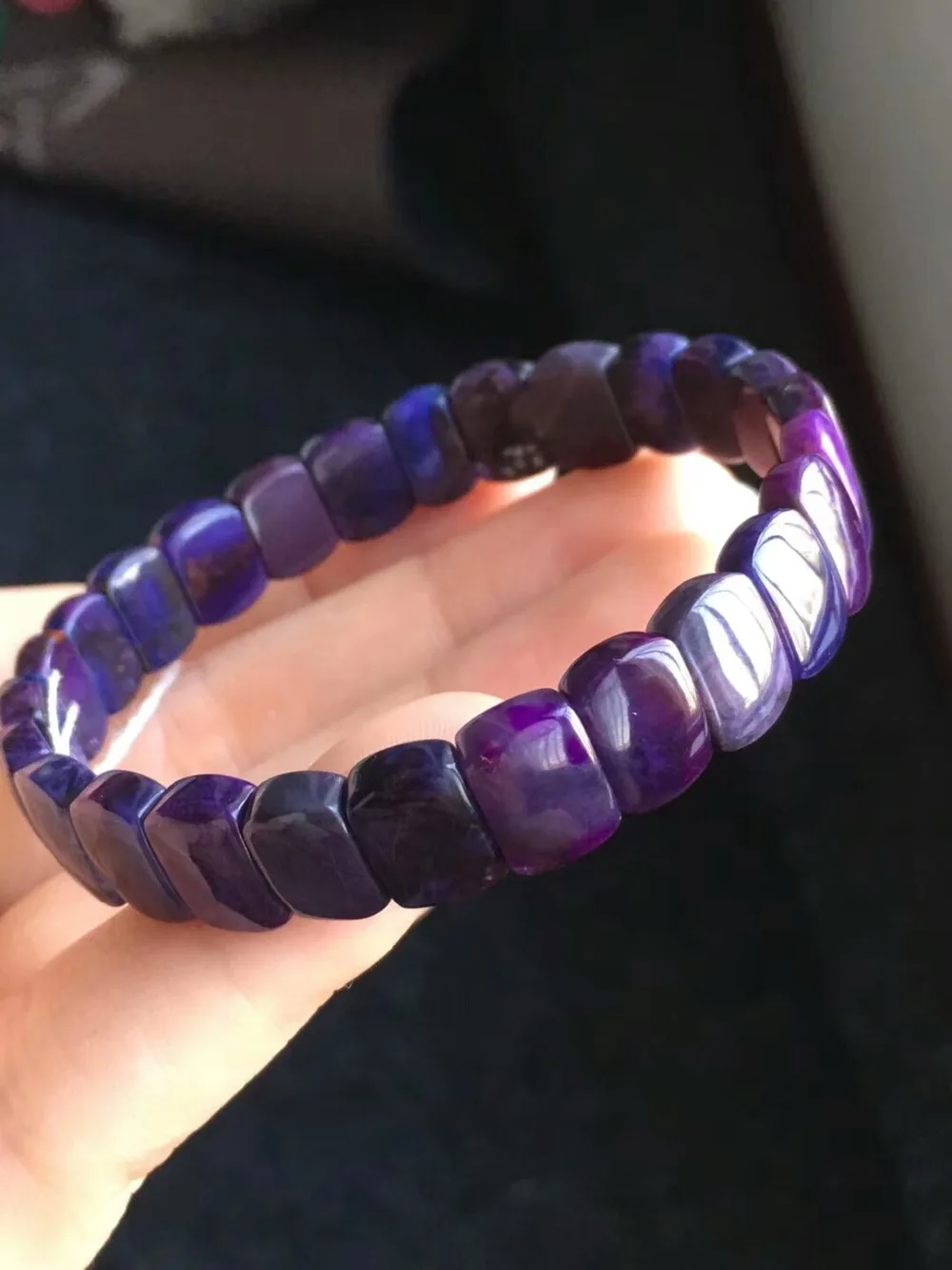 Сертификат натуральный Sugilite синий фиолетовый драгоценный камень для женщин ЮАР