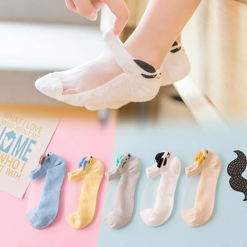 Boy Style 3 5 пар летних модных детских носков для детей от 1 до 12 лет милые детские носки ультратонкие повседневные сетчатые носки для мальчиков и девочек детские носки в полоску - Цвет: Boy Style 3