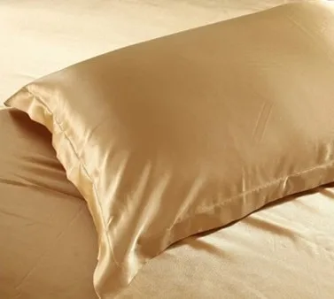 Роскошный шелковый Комплект постельного белья верблюжьего цвета 7 шт. атласные