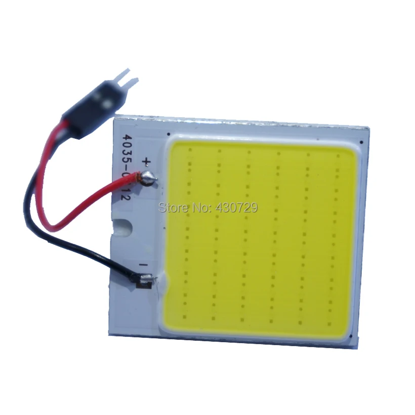 Одна штука Белый COB 48SMD чип LED CarLight T10 Festoon BA9S купольный адаптер DC12V автомобильный