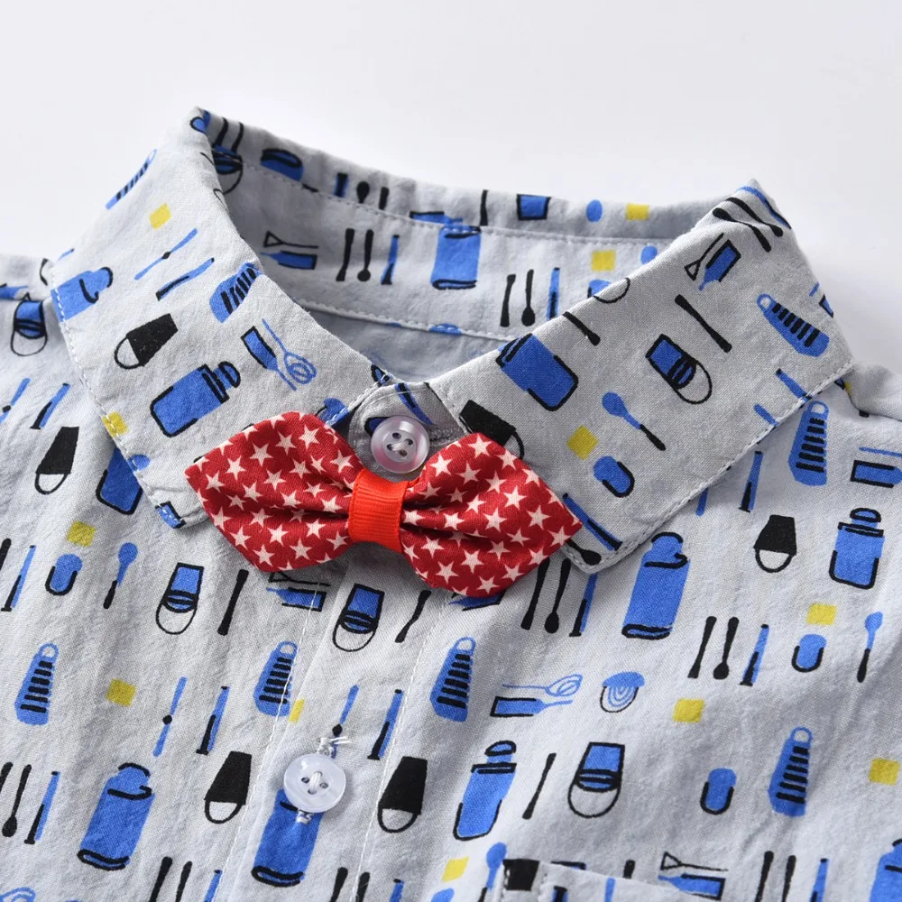 Весенне-осенняя одежда рубашка для маленьких мальчиков детская с длинными