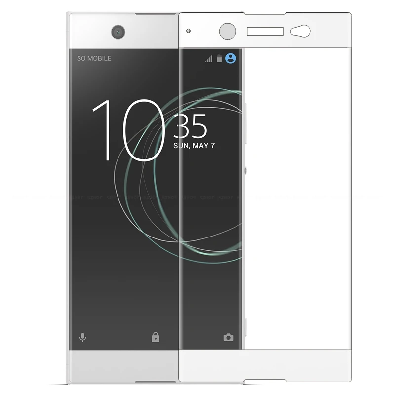 White 3D изогнутое покрытие из закаленного стекла для sony Xperia XZ3 Z2 XZ1 XZ XZS X Compact XA XA1 XA2 8 5 10 Plus Ultra Premium защита экрана - Цвет: White