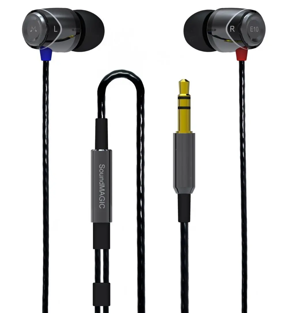Шумоизолирующие наушники вкладыши SoundMAGIC E10 (черный металлик) от SoundMAGIC|e10 base|earphone