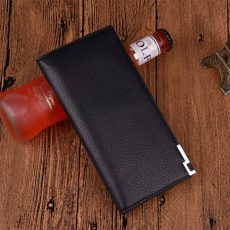 

2019 Designer Bifold Men Wallet Brand Mens Leather Long Wallet Famous Clutch Male Money Coin Purse ID Card Holder