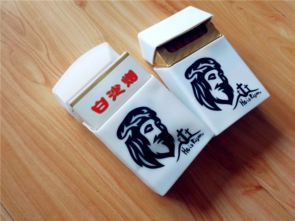 Christian Catholicism Jesus Christ Fashion Rubber Cigarette Case Cover Women and Men Smoking Box Cigarettes Pack | Дом и сад