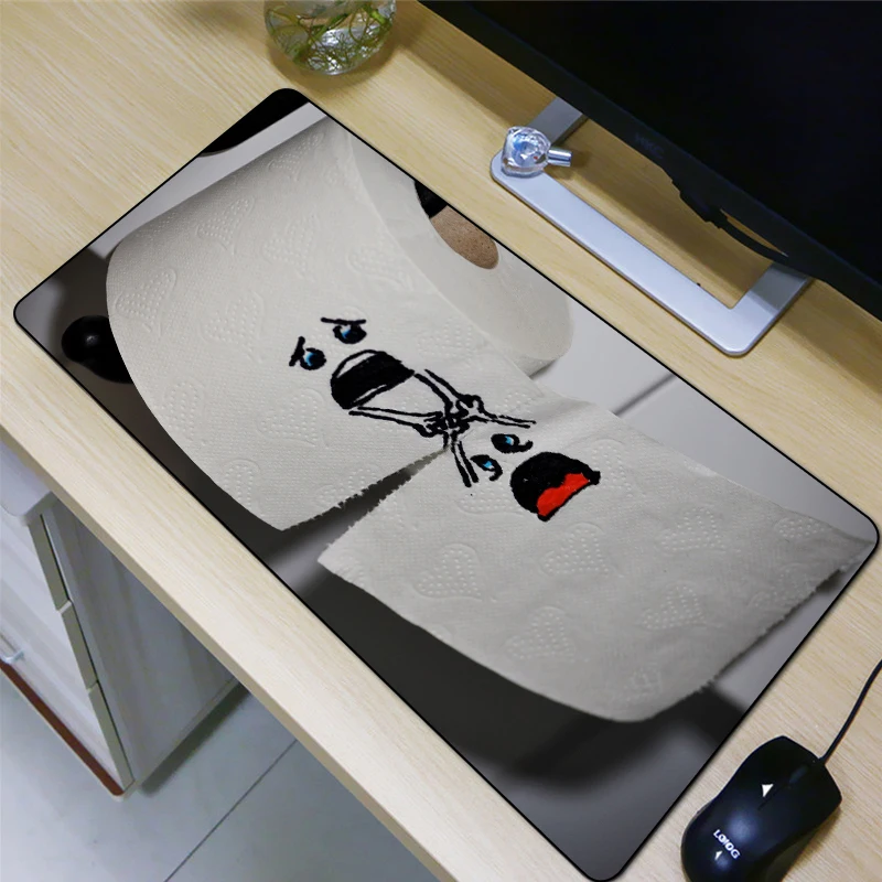 FFFAS 80X40cm Large Game Mouse Pad Cute funny paper towels Computer table mat Cushion for keyboard and mouse HD printing XXL | Компьютеры