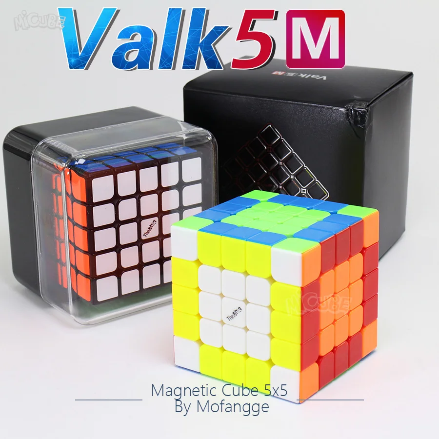 Valk5M Valk5 M 5x5x5 Магнитный скоростной Куб 5x5 Cubo Magico WCA конкурсные кубики Игрушка