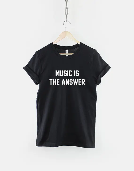 Музыка-лозунг ответа T-Shirt-C081 | Женская одежда