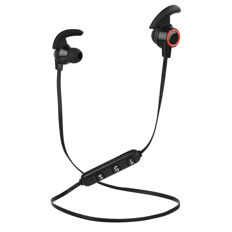 black red Bluetooth спортивные наушники, гарнитура, водонепроницаемый 4,2 Магнитный микрофон для iPhone X XS Max 6 8 samsung S8 S9 huwai p20 - Цвет: black red