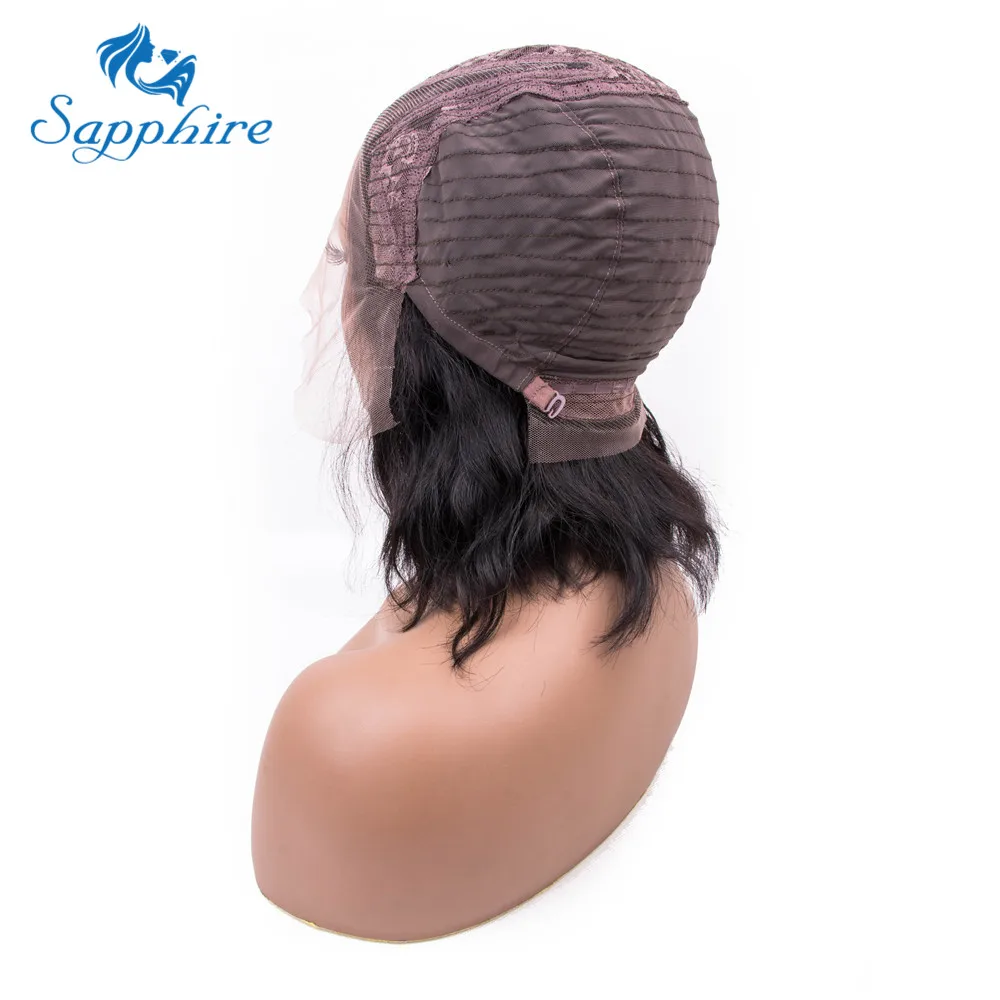 Sapphire короткие волнистые перуанские человеческие волосы натуральный цвет линии