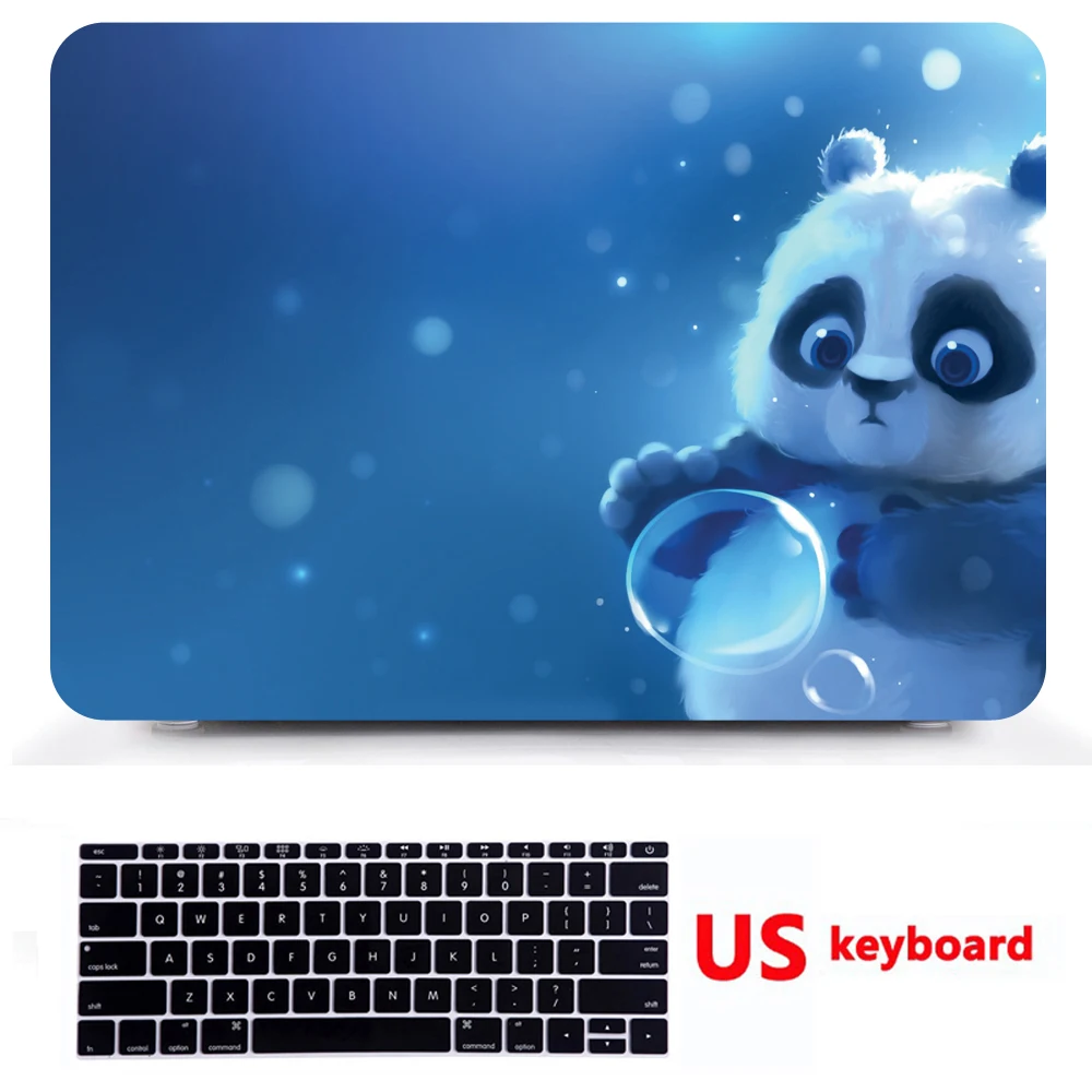 DW7 Милый животный узор чехол для ноутбука Macbook Air 11 13 с клавиатурой чехол для Mac Retina 12 13 15 lapto сумка 11 дюймов - Цвет: DW7