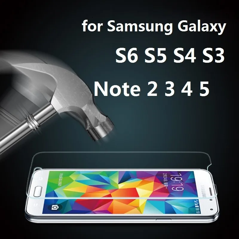 0 3 мм 9H закаленное стекло для Samsung Galaxy S6 S5 S4 S3 note 5 4 J5 J7 prime A3 A5 2016 Пленка премиум
