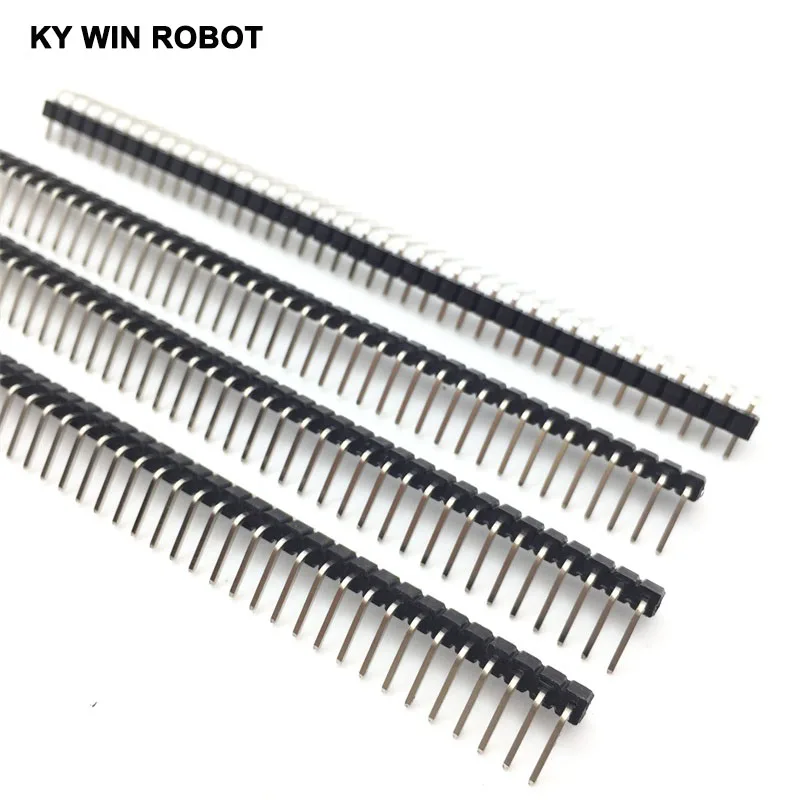 10 шт. 40 контактный Однорядный Штекерный разъем 2 54 мм|hot sale|pin headerstrip connector |