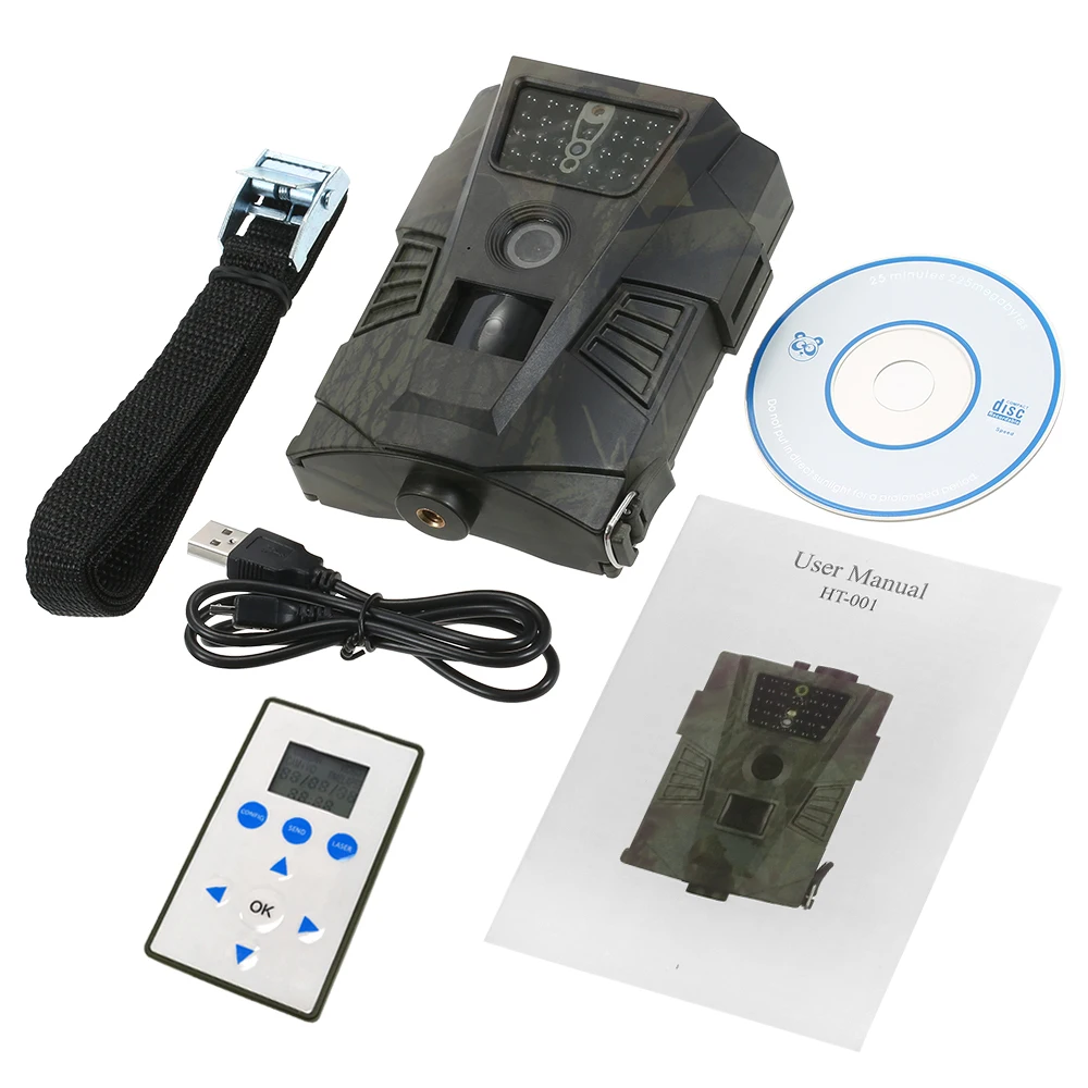

Goujxcy Hunting Trail Camera HT-001 with remote control Waterproof Night Vision Wild Camera Forest Animal photo traps Scouts