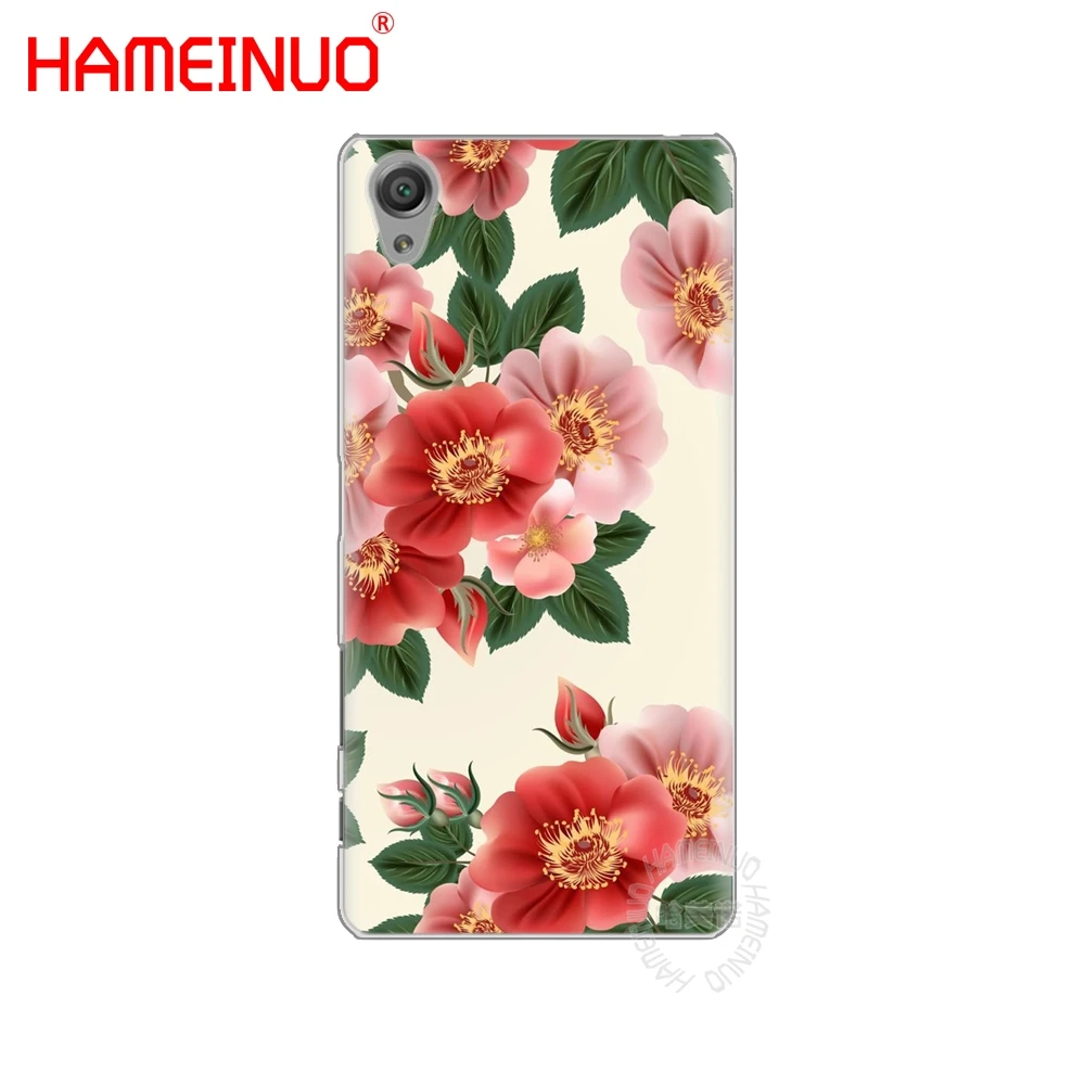 HAMEINUO чехол для телефона с красивыми цветами девушками листьями sony xperia z2 z3 z4 z5 mini
