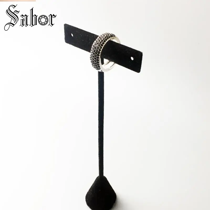 Кольцо Вечность черный проложить циркония серебряный цвет подарок для мужчин