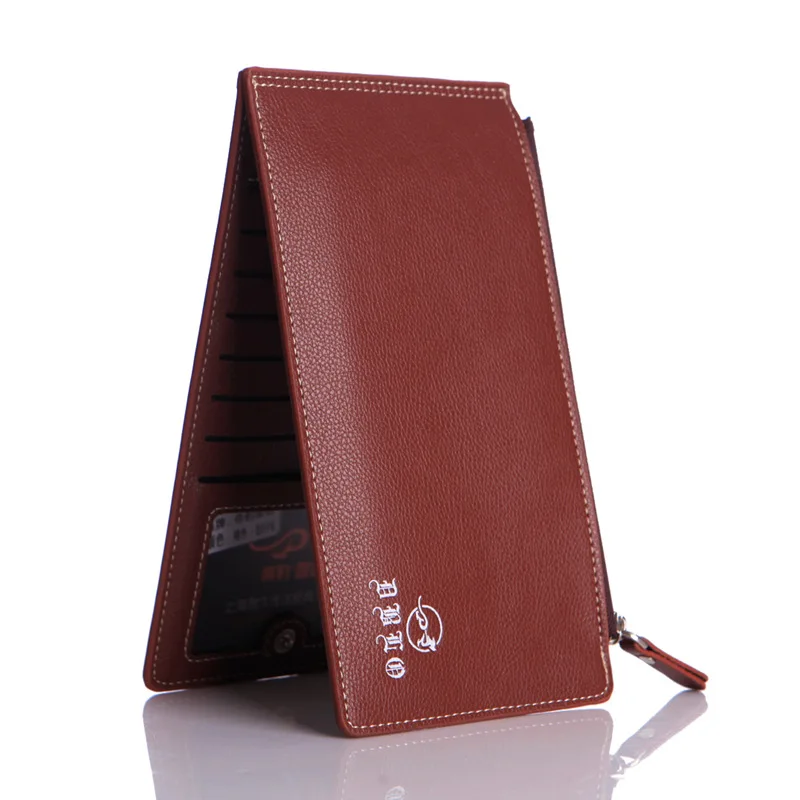 Новинка 2017 брендовый высококачественный мужской длинный кошелек двойной