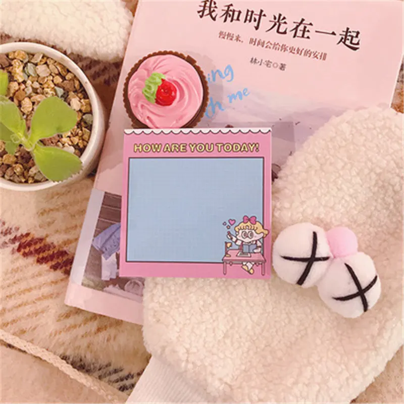 Coloffice 2 шт./компл. корейский милая девушка блокнот Kawaii N раз заметки студентов канцелярские бумага закладки для школьных учебников поставки