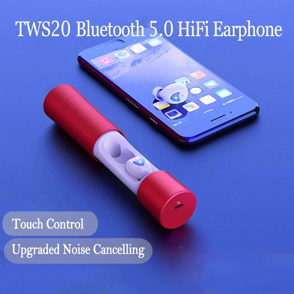 Беспроводные Bluetooth наушники TWS спортивные в ухо 5 0 гарнитура шумоподавление с