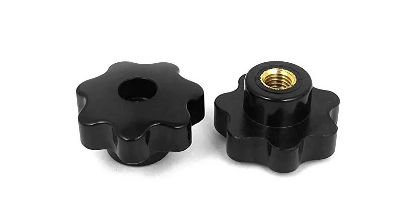 M8 Резьбовые гайки 50 мм пластиковая Зажимная рукоятка со звездочками|Дверные