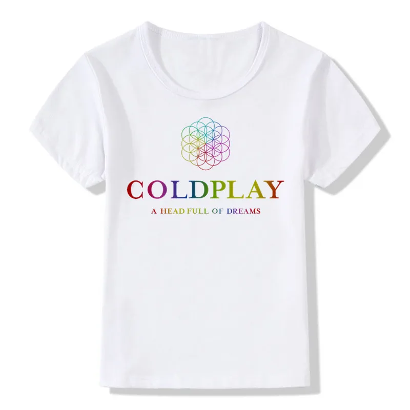 Детская футболка с надписью Britpop Alternative Rock Band Coldplay летняя для мальчиков и девочек