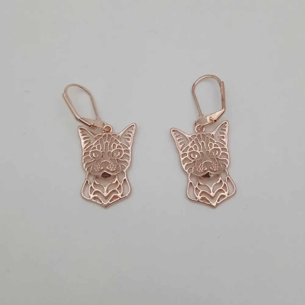 Elfin новые модные серьги в виде Бенгальской кошки ювелирные изделия золотой цвет