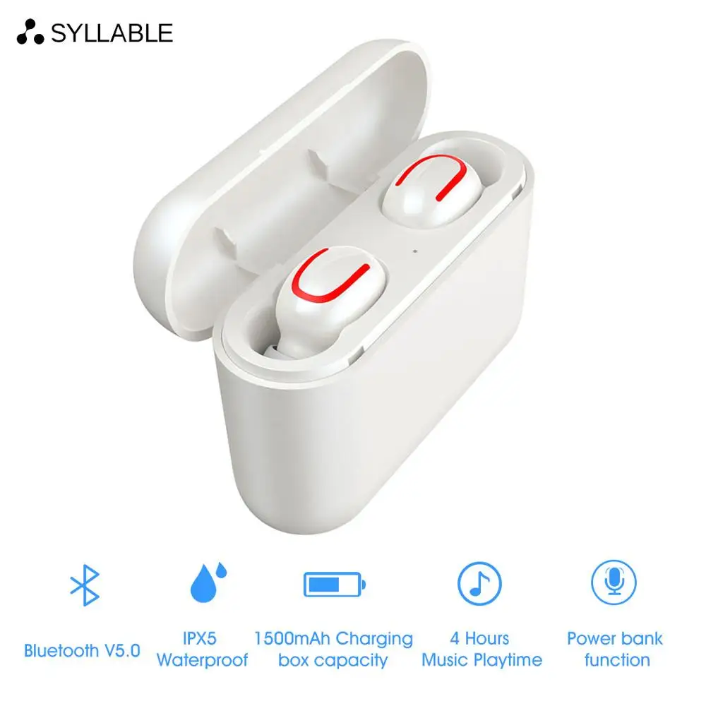 Оригинальный слог HBQ Q32 наушники вкладыши TWS Bluetooth V5.0 мини Беспроводной спортивные