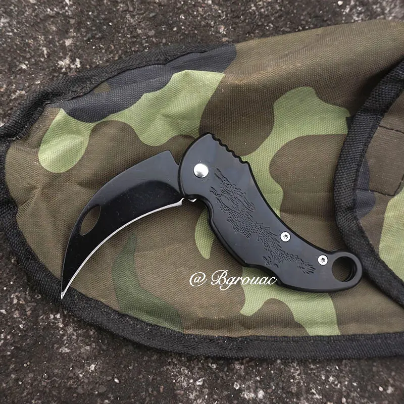 Портативный складной нож Karambit тактический карманный походные охотничьи ножи с