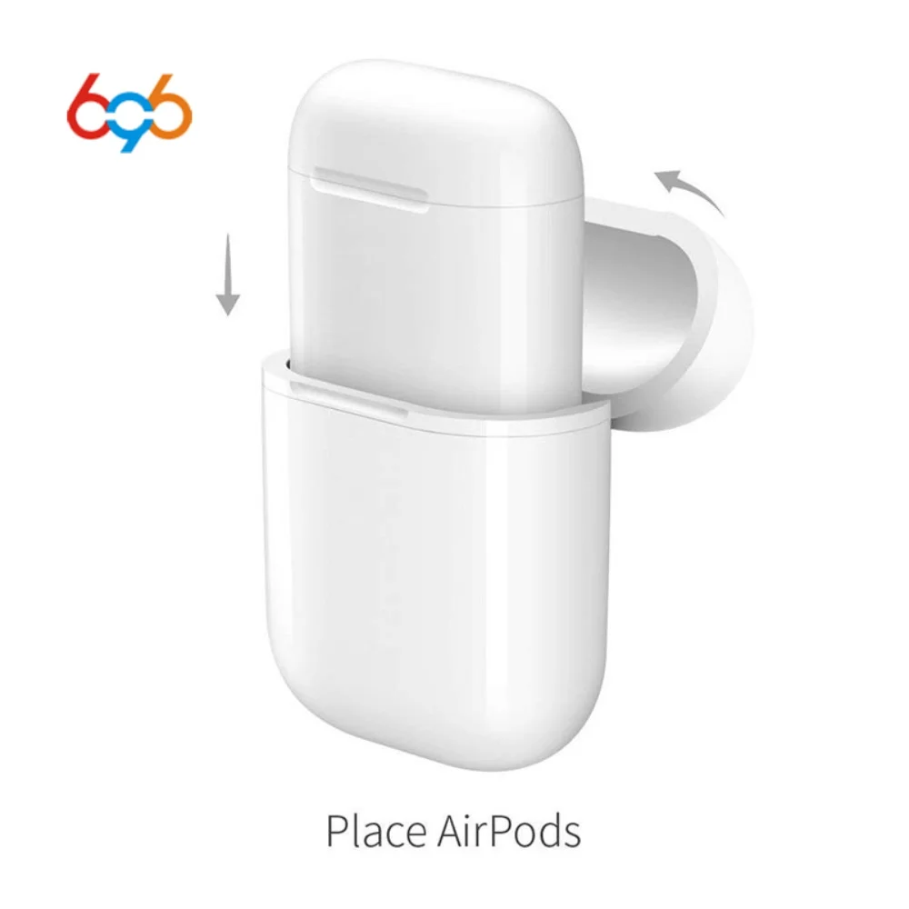 696 QI Беспроводная зарядка Airpods чехол для iphone AirPod наушники роскошный Поликарбонат