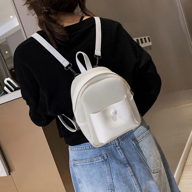 Мини-рюкзак из искусственной кожи-устойчивая многофункциональная сумка для