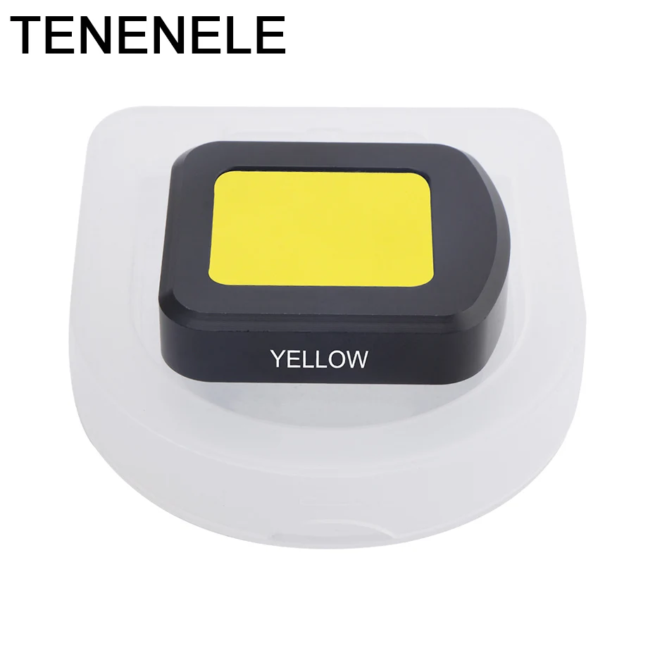 TENENELE Action Camera Filter For Sjcam SJ8 4K Pro/Plus/Air Yellow Color Camera Glass Filters on Waterproof Housing Accessories - Цвет: Yellow Filter